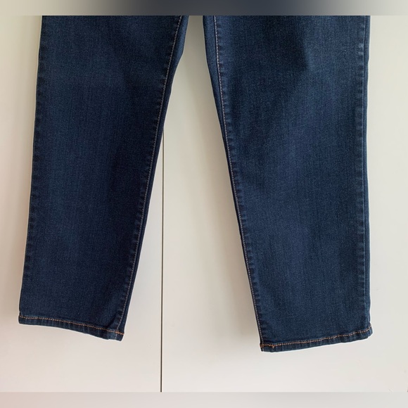 INC Women's Size 8 Dark Wash Mid Rise Regular Fit Crop Denim Skinny Jeans - Picture 12 of 16